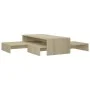 Stackable oak Sonoma plywood coffee table 100x100x26.5 cm by vidaXL, Coffee table - Ref: Foro24-806798, Price: 49,28 €, Disco...