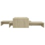 Mesa centro apilable contrachapada roble Sonoma 100x100x26,5 cm de vidaXL, Mesas de centro - Ref: Foro24-806798, Precio: 49,7...