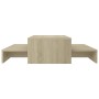 Mesa centro apilable contrachapada roble Sonoma 100x100x26,5 cm de vidaXL, Mesas de centro - Ref: Foro24-806798, Precio: 49,7...