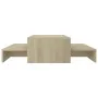 Stackable oak Sonoma plywood coffee table 100x100x26.5 cm by vidaXL, Coffee table - Ref: Foro24-806798, Price: 49,28 €, Disco...
