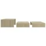 Stackable oak Sonoma plywood coffee table 100x100x26.5 cm by vidaXL, Coffee table - Ref: Foro24-806798, Price: 49,28 €, Disco...
