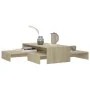 Stackable oak Sonoma plywood coffee table 100x100x26.5 cm by vidaXL, Coffee table - Ref: Foro24-806798, Price: 49,28 €, Disco...