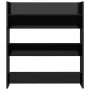 Wand Zapatero Sperrholz schwarz glänzend 80x18x90 cm von vidaXL, Schuhregale und Schuhorganisatoren - Ref: Foro24-806791, Pre...