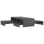 Set de mesas de centro apilables gris brillo 100x100x26,5 cm de vidaXL, Mesas de centro - Ref: Foro24-806803, Precio: 51,03 €...