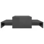 Set of glossy gray stackable coffee tables 100x100x26.5 cm by vidaXL, Coffee table - Ref: Foro24-806803, Price: 51,03 €, Disc...