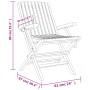 Klappbare Gartenstühle 8 Stk. Massivholz Teak 61x67x90 cm von vidaXL, Gartenstühle - Ref: Foro24-3155057, Preis: 653,85 €, Ra...