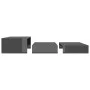 Set de mesas de centro apilables gris brillo 100x100x26,5 cm de vidaXL, Mesas de centro - Ref: Foro24-806803, Precio: 51,03 €...