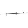 Kit de herrajes para puertas correderas acero negro 305 cm