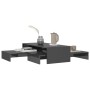 Set stapelbare Couchtische glänzend grau 100x100x26,5 cm von vidaXL, Couchtisch - Ref: Foro24-806803, Preis: 51,53 €, Rabatt: %