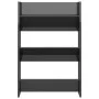 Wall shoe racks 2 pcs glossy gray plywood 60x18x90 cm by vidaXL, Shoe racks and shoe organizers - Ref: Foro24-806776, Price: ...