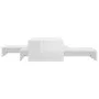 Set stapelbarer Couchtische aus weißem Glanz 100x100x26,5 cm von vidaXL, Couchtisch - Ref: Foro24-806801, Preis: 45,93 €, Rab...