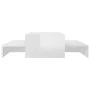 Set stapelbarer Couchtische aus weißem Glanz 100x100x26,5 cm von vidaXL, Couchtisch - Ref: Foro24-806801, Preis: 45,93 €, Rab...