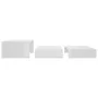 Set of glossy white stackable coffee tables 100x100x26.5 cm by vidaXL, Coffee table - Ref: Foro24-806801, Price: 45,93 €, Dis...
