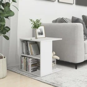 Mesa auxiliar de madera contrachapada blanco 45x45x48 cm de vidaXL, Mesas auxiliares - Ref: Foro24-806804, Precio: 31,54 €, D...