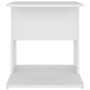 Weißer Beistelltisch aus Sperrholz, 45 x 45 x 48 cm von vidaXL, Seitentische - Ref: Foro24-806804, Preis: 31,94 €, Rabatt: %