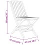 Folding garden chairs 6 pcs solid teak wood 47x47x89 cm by vidaXL, Garden chairs - Ref: Foro24-3155053, Price: 509,65 €, Disc...