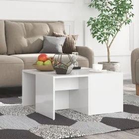 Couchtische 4 Stück glänzend weißes Sperrholz 33x33x33 cm von vidaXL, Couchtisch - Ref: Foro24-806819, Preis: 39,87 €, Rabatt: %
