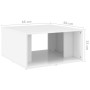 Couchtische 4 Stück glänzend weißes Sperrholz 33x33x33 cm von vidaXL, Couchtisch - Ref: Foro24-806819, Preis: 40,24 €, Rabatt: %