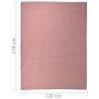 Alfombra de exterior de tejido plano rojo 120x170 cm de vidaXL, Alfombras - Ref: Foro24-340823, Precio: 36,60 €, Descuento: %