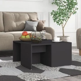 Set of 4 gray plywood coffee tables 33x33x33 cm by vidaXL, Coffee table - Ref: Foro24-806815, Price: 39,48 €, Discount: %