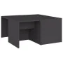 Set of 4 gray plywood coffee tables 33x33x33 cm by vidaXL, Coffee table - Ref: Foro24-806815, Price: 39,48 €, Discount: %