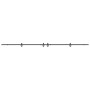 Kit de herrajes para puertas correderas acero negro 427 cm