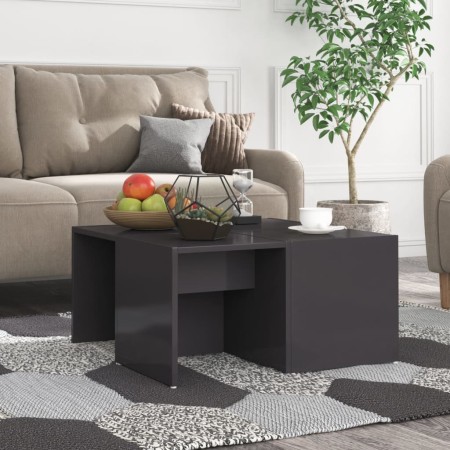 Couchtische 4 Stück glänzend graues Sperrholz 33x33x33 cm von vidaXL, Couchtisch - Ref: Foro24-806821, Preis: 42,58 €, Rabatt: %