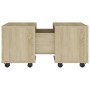 Mesa de centro madera contrachapada roble Sonoma 60x60x38 cm de vidaXL, Mesas de centro - Ref: Foro24-806861, Precio: 48,47 €...