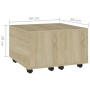 Mesa de centro madera contrachapada roble Sonoma 60x60x38 cm de vidaXL, Mesas de centro - Ref: Foro24-806861, Precio: 48,47 €...