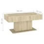 Couchtisch aus Sonoma-Eichensperrholz, 96 x 50 x 45 cm von vidaXL, Couchtisch - Ref: Foro24-806834, Preis: 51,56 €, Rabatt: %