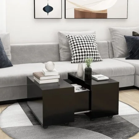 Couchtisch aus schwarzem Sperrholz, 60 x 60 x 38 cm von vidaXL, Couchtisch - Ref: Foro24-806859, Preis: 51,15 €, Rabatt: %
