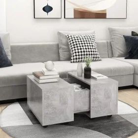 Mesa de centro madera contrachapada gris hormigón 60x60x38 cm de vidaXL, Mesas de centro - Ref: Foro24-806862, Precio: 68,38 ...