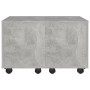 Mesa de centro madera contrachapada gris hormigón 60x60x38 cm