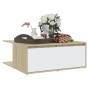 Couchtisch aus Sperrholz weiß und Eiche 80x80x31 cm von vidaXL, Couchtisch - Ref: Foro24-806881, Preis: 70,87 €, Rabatt: %