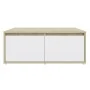 Couchtisch aus Sperrholz weiß und Eiche 80x80x31 cm von vidaXL, Couchtisch - Ref: Foro24-806881, Preis: 70,02 €, Rabatt: %