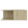 Couchtisch aus Sperrholz weiß und Eiche 80x80x31 cm von vidaXL, Couchtisch - Ref: Foro24-806881, Preis: 70,87 €, Rabatt: %