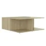 Couchtisch aus Sperrholz weiß und Eiche 80x80x31 cm von vidaXL, Couchtisch - Ref: Foro24-806881, Preis: 70,02 €, Rabatt: %