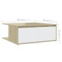 Couchtisch aus Sperrholz weiß und Eiche 80x80x31 cm von vidaXL, Couchtisch - Ref: Foro24-806881, Preis: 70,87 €, Rabatt: %