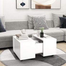Mesa de centro madera contrachapada blanco 60x60x38 cm by vidaXL, Coffee table - Ref: Foro24-806858, Price: 63,53 €, Discount: %