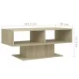 Couchtisch aus eichenfarbenem Sperrholz, 103,5 x 50 x 44,5 cm von vidaXL, Couchtisch - Ref: Foro24-806825, Preis: 51,45 €, Ra...