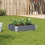 Jardinera de madera maciza de pino gris 80x60 cm