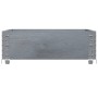 Jardinera de madera maciza de pino gris 80x60 cm