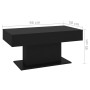 Mesa de centro madera contrachapada negro 96x50x45 cm de vidaXL, Mesas de centro - Ref: Foro24-806832, Precio: 73,65 €, Descu...