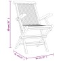 Klappbare Gartenstühle 6 Stück aus massivem Teakholz 56x61x89 cm von vidaXL, Gartenstühle - Ref: Foro24-3155071, Preis: 522,5...