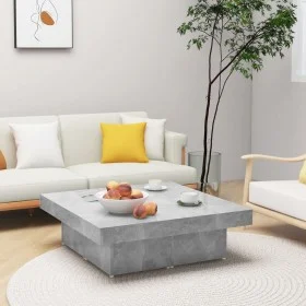 Mesa de centro madera contrachapada gris hormigón 80x50x40 cm de vidaXL, Mesas de centro - Ref: Foro24-806916, Precio: 61,12 ...
