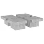 Mesa de centro madera contrachapada gris hormigón 80x50x40 cm de vidaXL, Mesas de centro - Ref: Foro24-806916, Precio: 61,11 ...