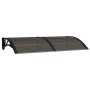 Marquesina de puerta policarbonato negro 150x80 cm de vidaXL, Toldos - Ref: Foro24-153582, Precio: 63,39 €, Descuento: %