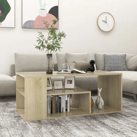 Couchtisch aus Sonoma-Eichensperrholz, 100 x 50 x 40 cm von vidaXL, Couchtisch - Ref: Foro24-806924, Preis: 56,08 €, Rabatt: %