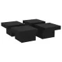 Mesa de centro madera contrachapada negro 90x90x28 cm de vidaXL, Mesas de centro - Ref: Foro24-806913, Precio: 76,63 €, Descu...