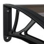 Schwarzes Polycarbonat-Türvordach 150x80 cm von vidaXL, Markisen - Ref: Foro24-153582, Preis: 70,65 €, Rabatt: %